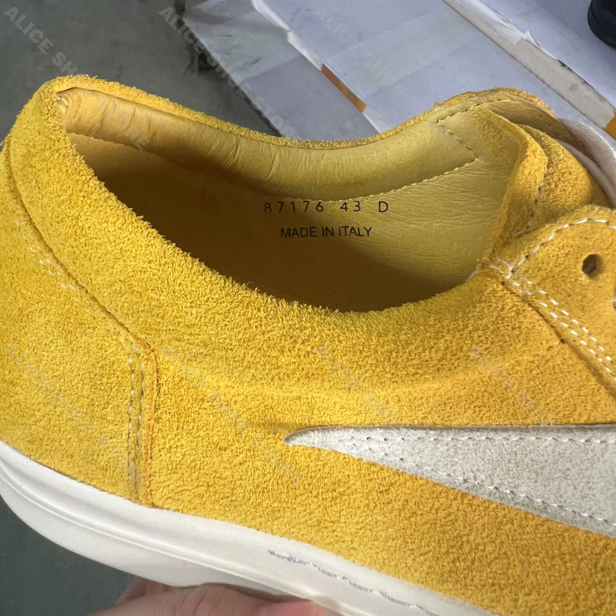 PENDRA Goldcrest Gold Suede Leather Low-Top Thick-Sole Platform Sneakers