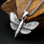 PENDRA Deathmoth Gothic Death Head Moth Necklace