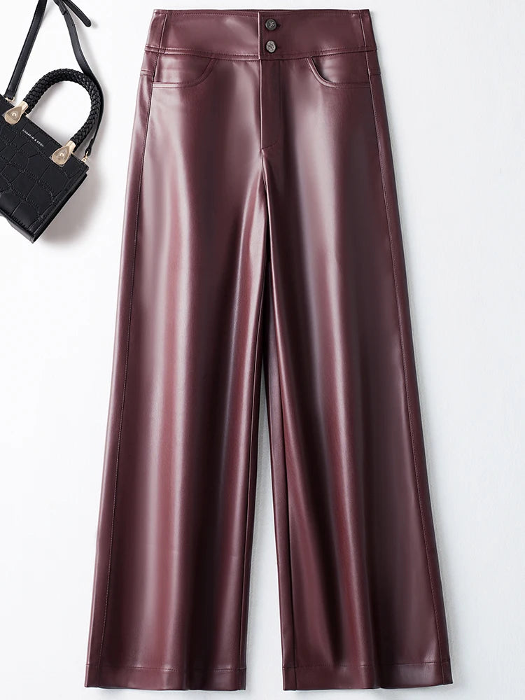 PENDRA Wide Leg Straight Double Pants