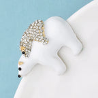 PENDRA Tender Bears Enamel Animal Brooch