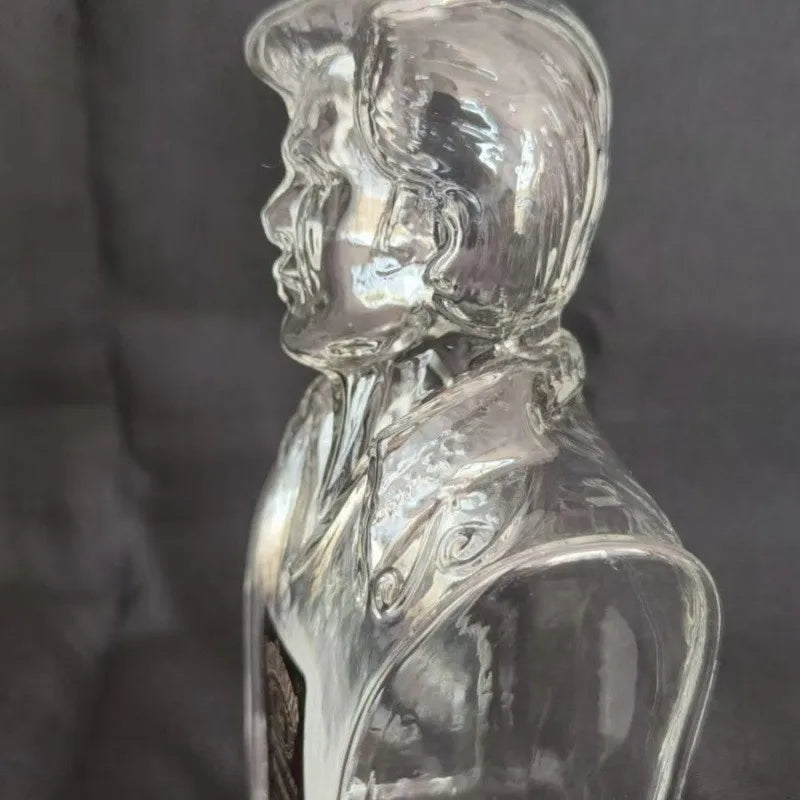 Novelty Human Bust Whiskey Decanter Glass Liquor Bottle for Scotch Whiskey Bar Home Decoration Ornament
