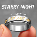 PENDRA Starry Night Stars Steel Ring