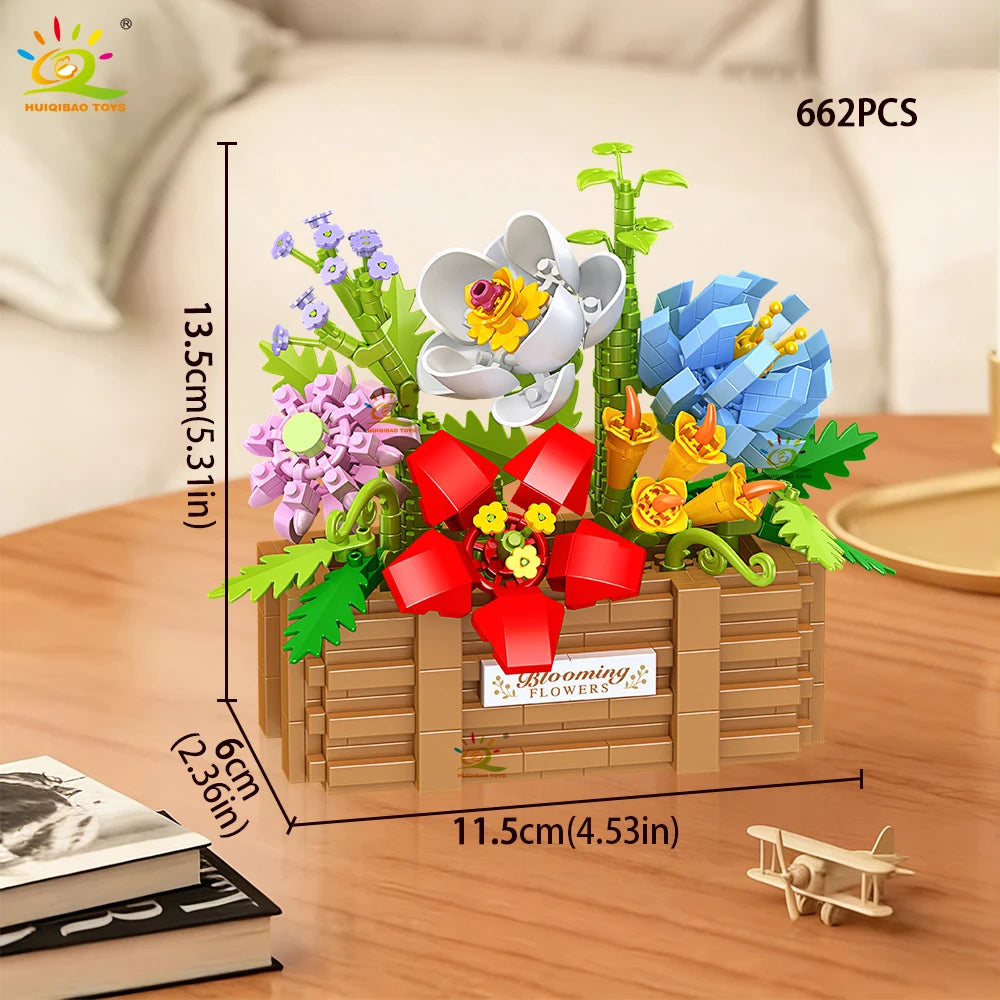 PENDRA Rose Sunflower Micro Building Set