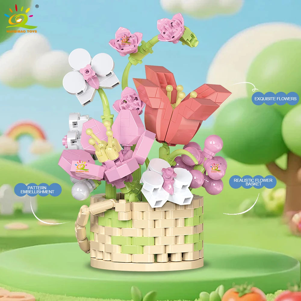 PENDRA Pot Rose Micro Building Set