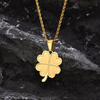 PENDRA Clover Leaf Rope Pendant Necklace