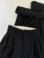 PENDRA Cashmere Touch High Waist Wide Leg Pants