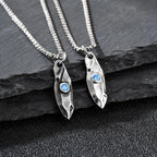 PENDRA Stone Blue Wishing Pendant Necklace