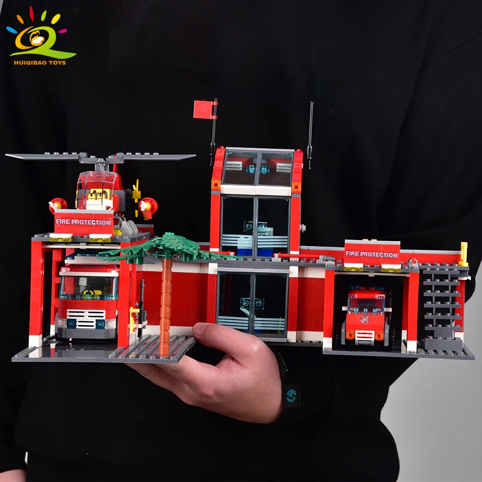 PENDRA Fire Station Helicopter Building Set
