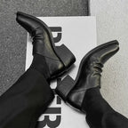 PENDRA Leather Platform Upturned Shoes