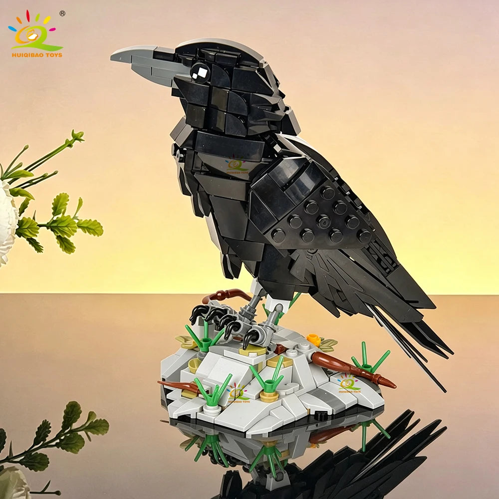 PENDRA Crow Bird Black Building Set