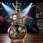 Pink Floyd  Rock Music Inspired Glass Whiskey Decanter Creative Guitar Liquor Bottle Collector Display Gift for Music Fans