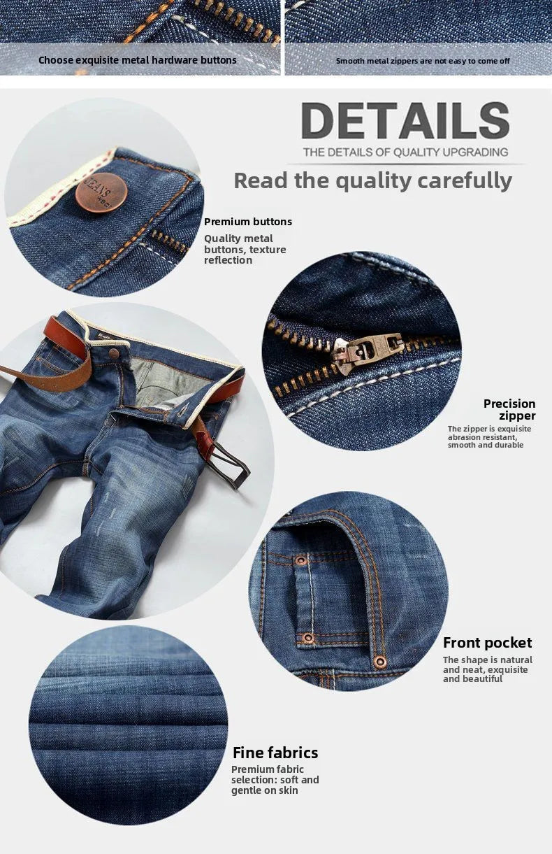 PENDRA Denim Straight Dark Pants