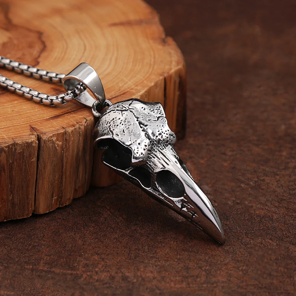 PENDRA Crowskull Viking Crow Skull Pendant