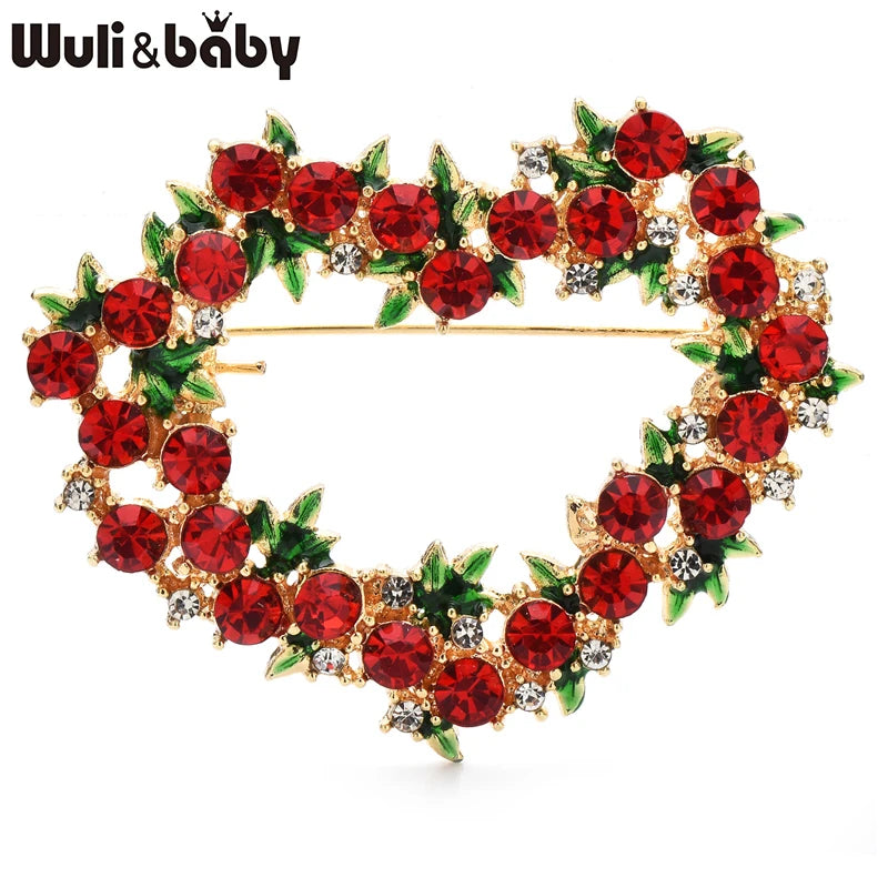 PENDRA Amoria Sparkling Heart Brooch