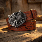 PENDRA Jadeorae Leather Western Designer Belt