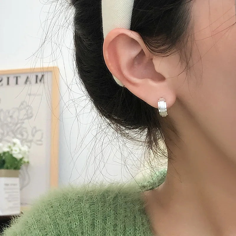 VENTFILLE 925 Sterling Silver  Starfish Hoop Earring for Women New Personality Trendy Starfish Earrings