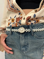 PENDRA Aureelle Pearl Western Designer Corset Belt