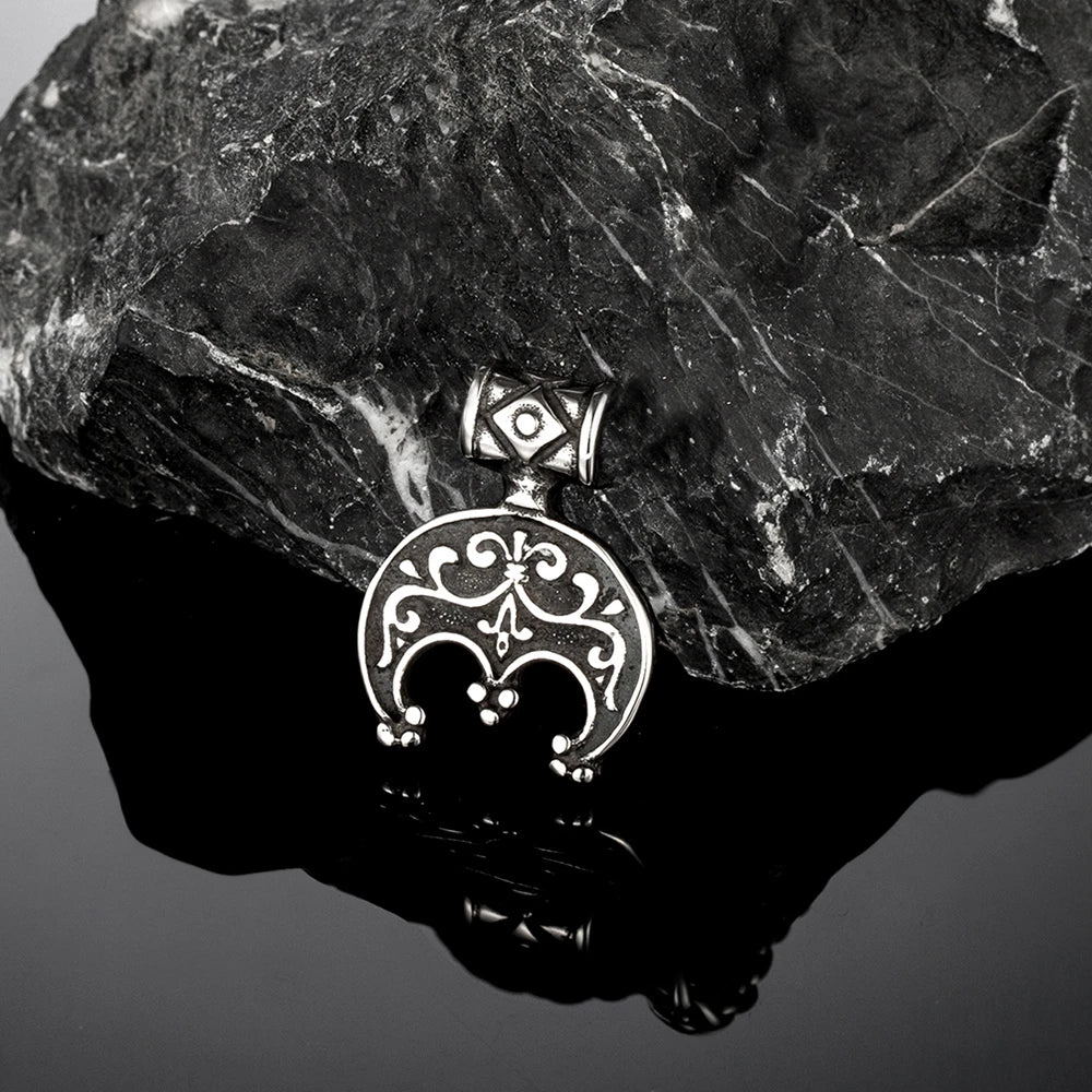 PENDRA Celtic Knot Rune Flower Necklace