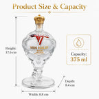 Van Halen Inspired Glass Decanter 40th Anniversary Whiskey Bottle Bar Decor Music Fan Gift