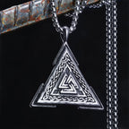PENDRA Odin's Triangle Steel Necklace