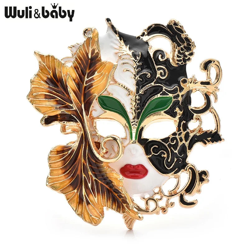 PENDRA Vintage Beautiful Art Face Brooch