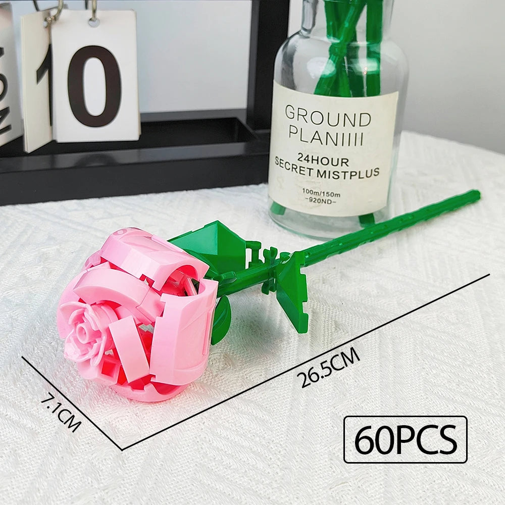 PENDRA Rose Hydrangea Floral Building Set
