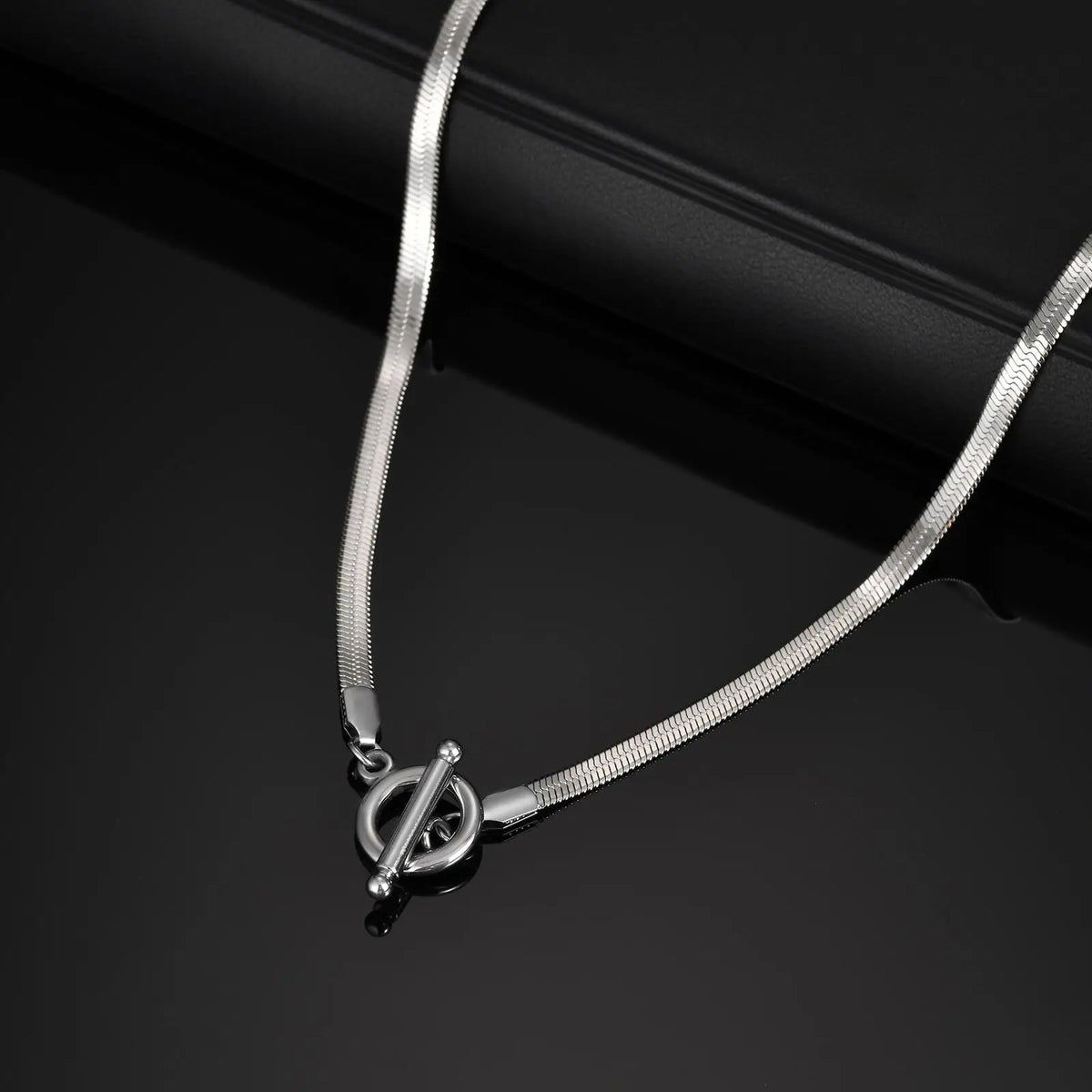 Men's Chain Necklace,Stainless Steel Cuban Chain Figaro Chain Collar,Classic Basic Gold Black Silver Color Chain