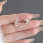 PENDRA Sterling Silver Studs Earrings