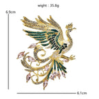 PENDRA Luxury Flying Phoenix Brooch