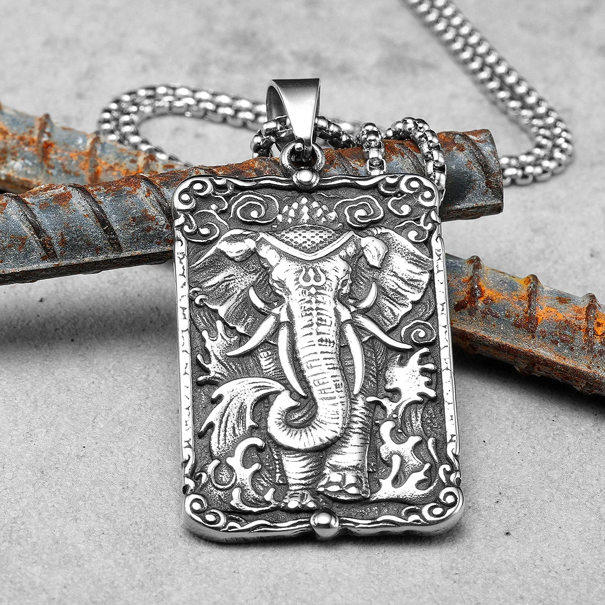 PENDRA Tavorin Elephant Motif Necklace