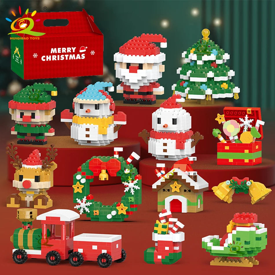 PENDRA Elk Deer Santa Building Set