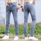 Comfortable Stylish Trendy Luxury Men's Jeans 2023 Summer Blue Cowboy Classic Jeans Casual Stretch Luxury Denim Pants for Men