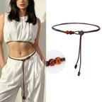 PENDRA Irisia Brown Corset Belt