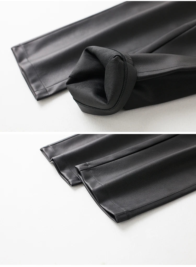 PENDRA Waist Straight Leg Elastic Pants
