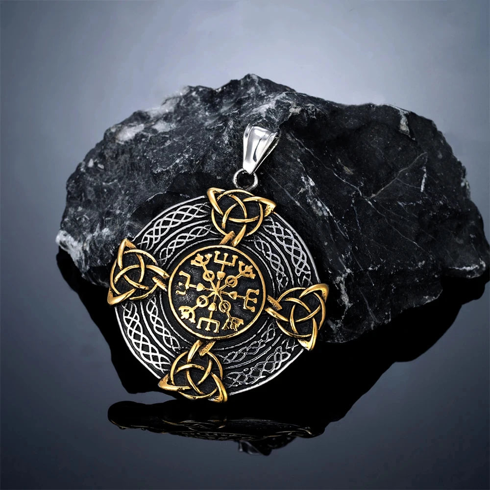 PENDRA Celtic Knot Steel Necklace