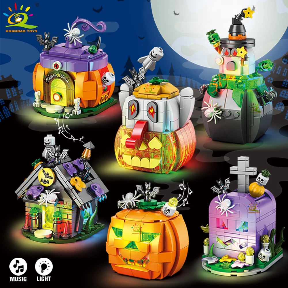 PENDRA Pumpkin Ghost House Building Set