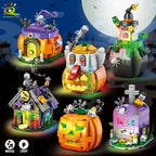 PENDRA Pumpkin Ghost House Building Set