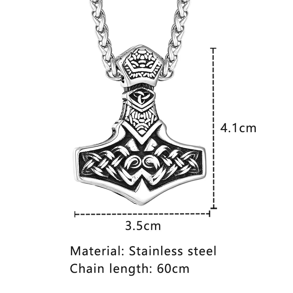 PENDRA Rune Vintage Hammer Necklace
