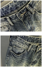 PENDRA Heavy Embroidered Brand Jeans