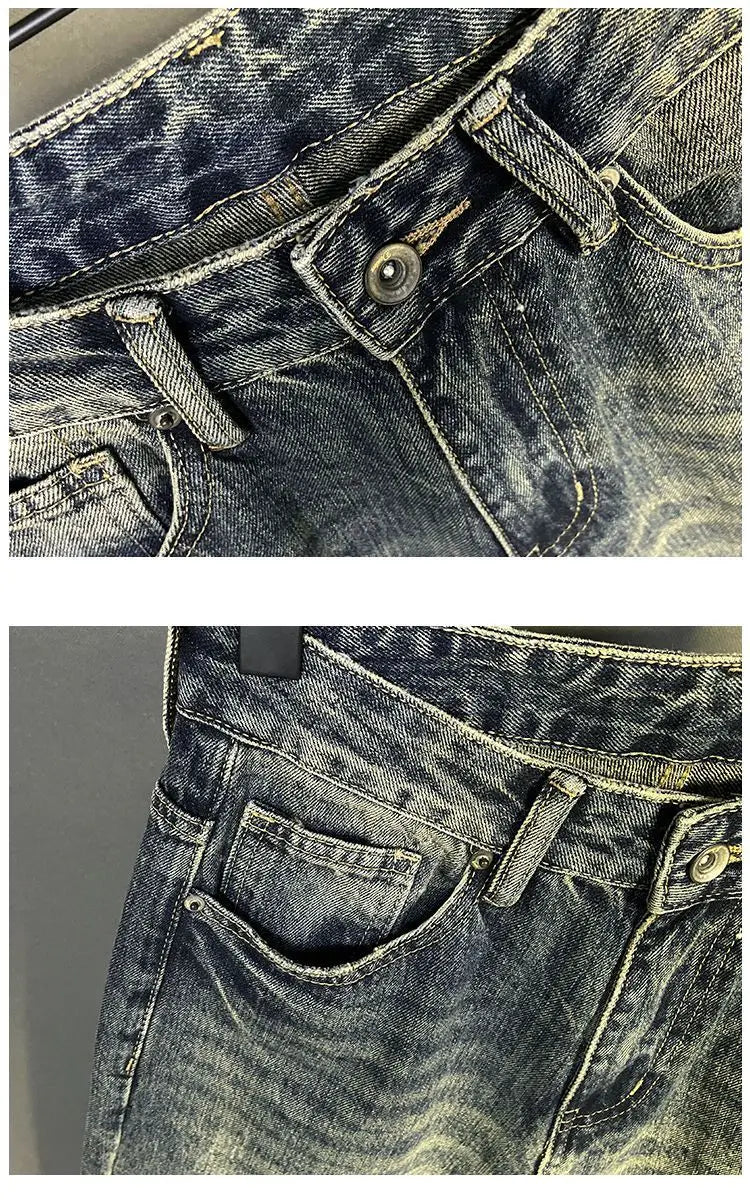 PENDRA Heavy Embroidered Brand Jeans