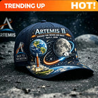Four Great Astronauts Commemorative Hat - Space Program Suitable for Independence Day, Lightweight Buckle Closure for Themed