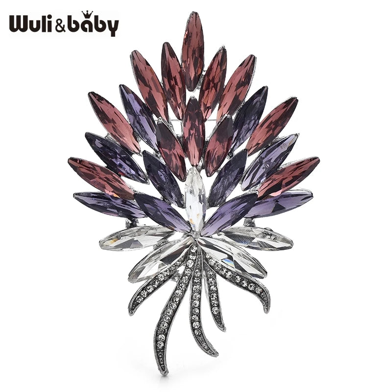 PENDRA Florina Crystal Flower Bouquet Brooch