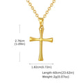PENDRA Cross Gold Pendant Necklace