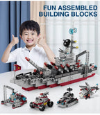 PENDRA Military Ship 8in1 Building Set