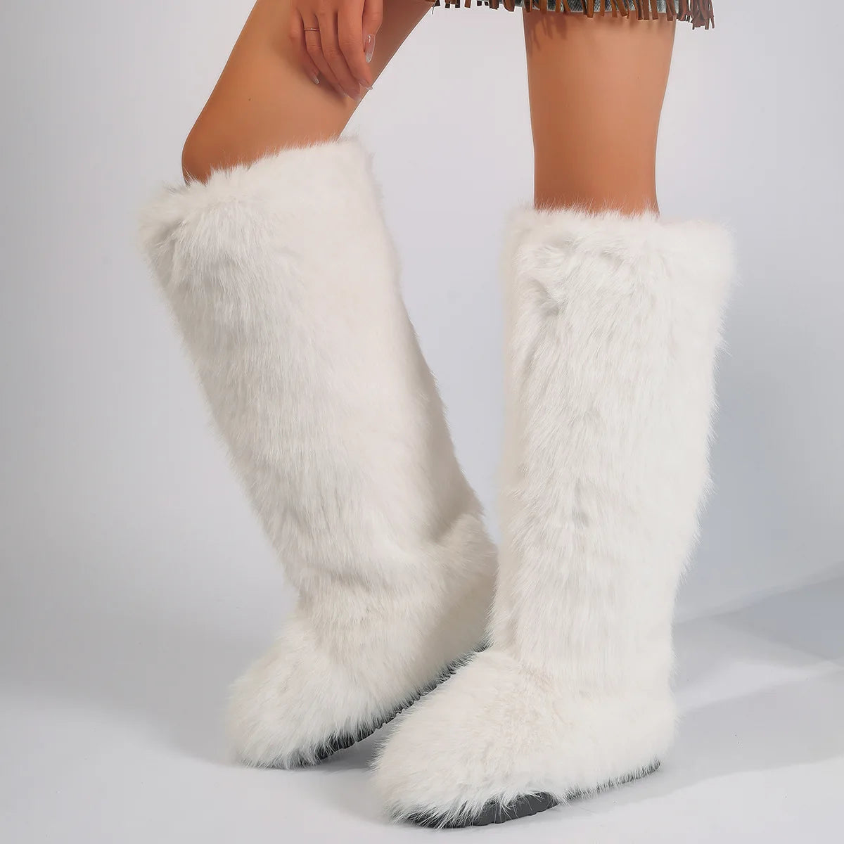PENDRA Knee Warm Imitation Boots