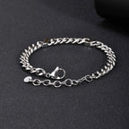 PENDRA Cuban Silver Link Bracelet