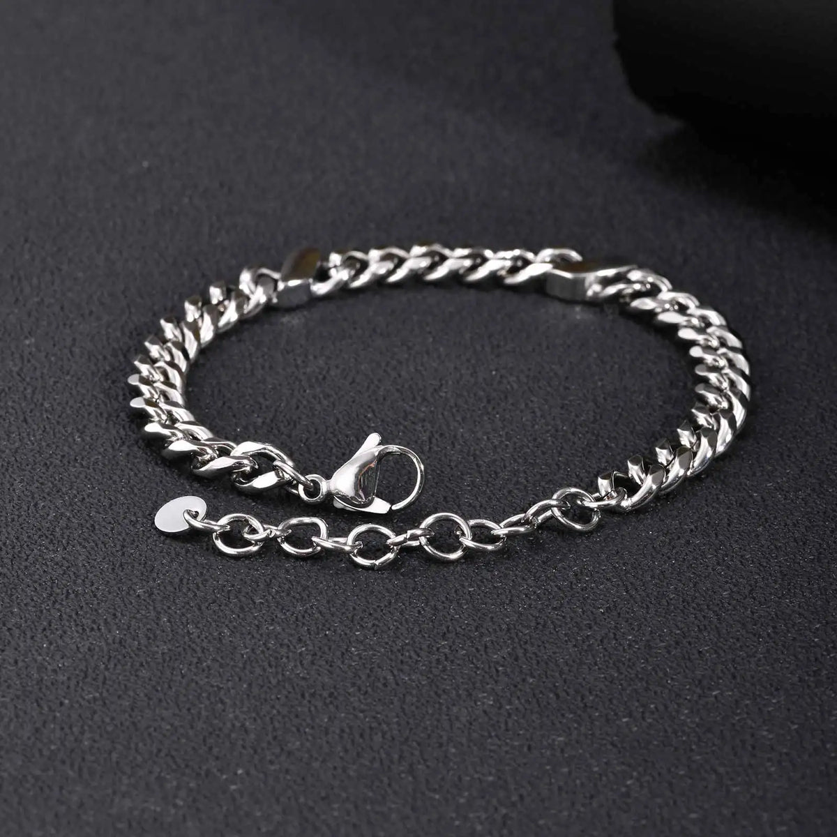 PENDRA Cuban Silver Link Bracelet