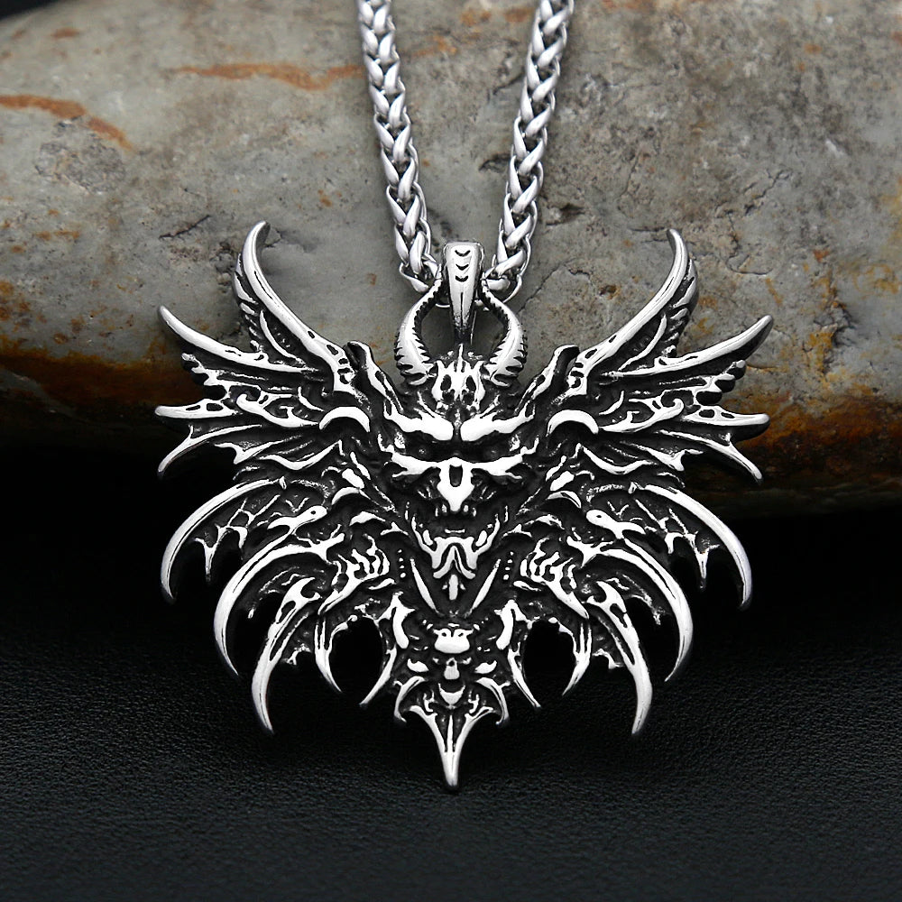 PENDRA Skullgoth Vintage Skull Pendant Necklace