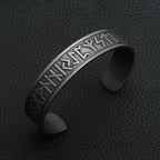 PENDRA Valknut Nordic Stainless Steel Open Cuff Bracelet