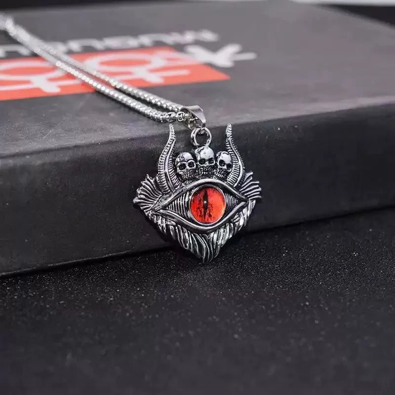 PENDRA Demoneye Stainless Steel Devil Eye Pendant